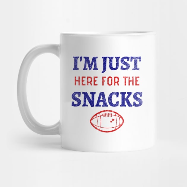 I'm Just Here For The Snacks - Funny Football Snacks by Petalprints